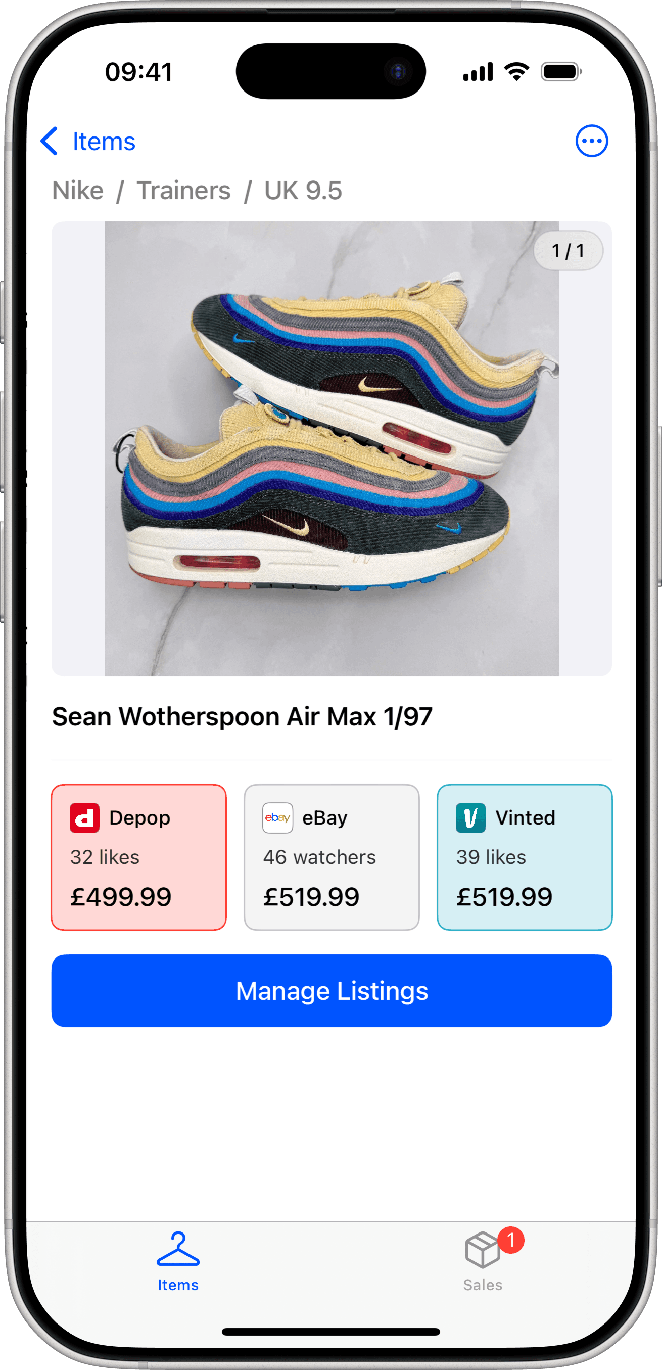 Evriwhere app mobile screen